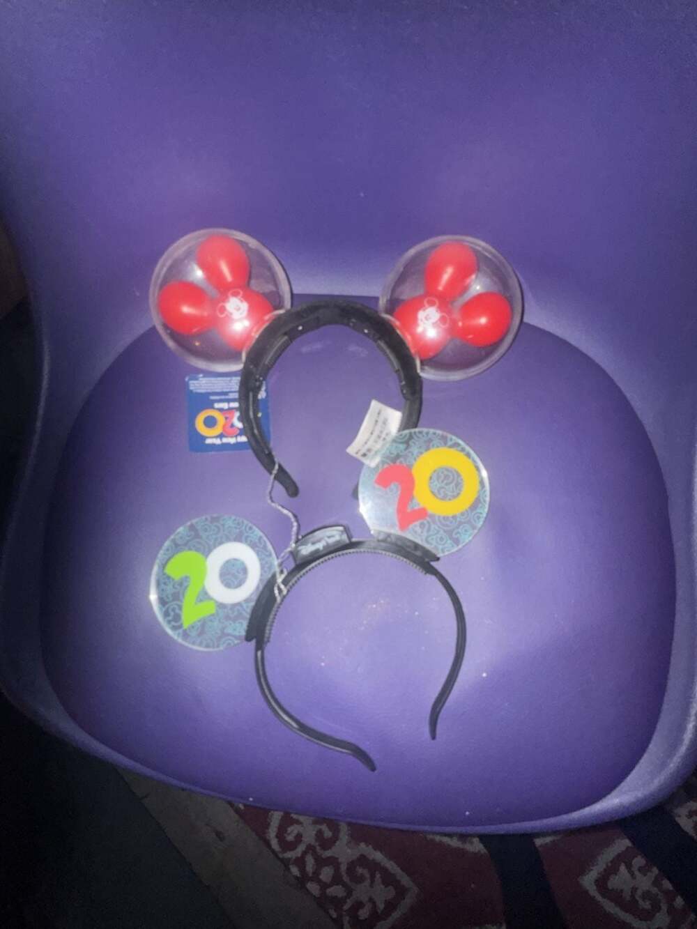 Disney Parks 2020 Mickey Mouse Light-Up Balloon Ear Headband
